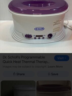 Dr. Scholl's Foot Spa Bath Massager in Purple and White